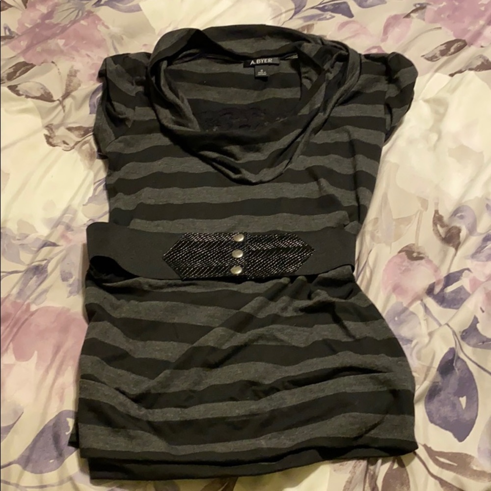 A. Byer belted top with built in cami.